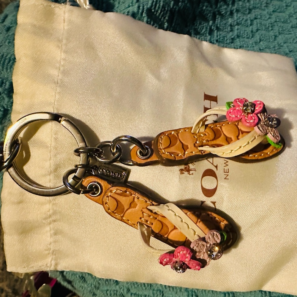 Coach Floral Sandal Keychain - Picture 7 of 10
